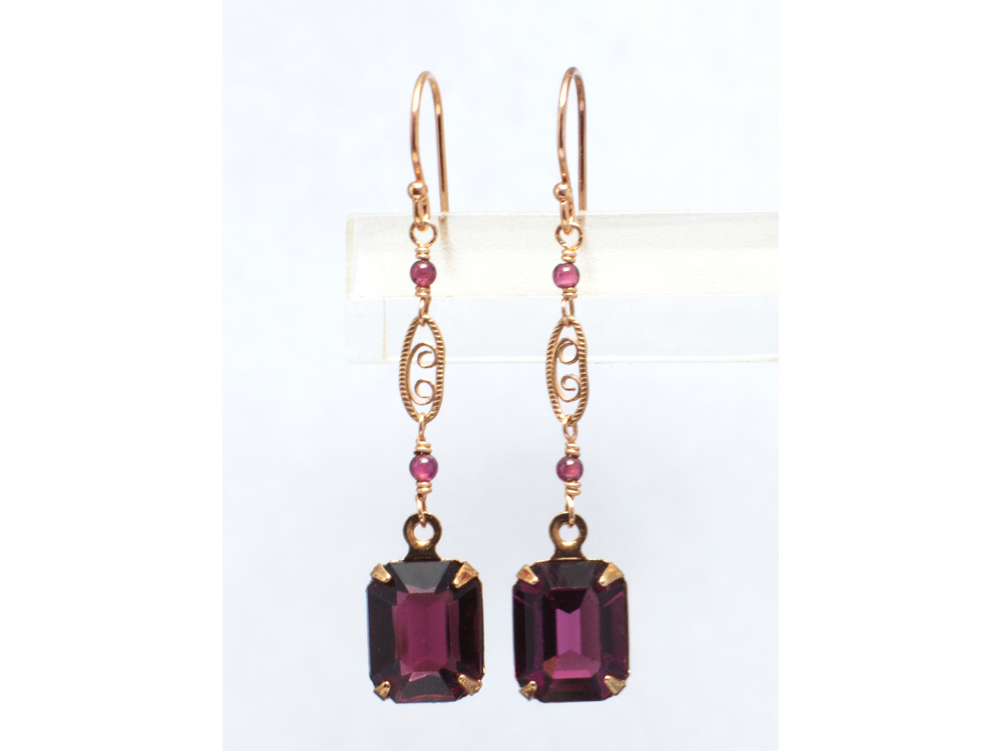 Isabelle Earrings | Vintage Inspired Crystal Earrings