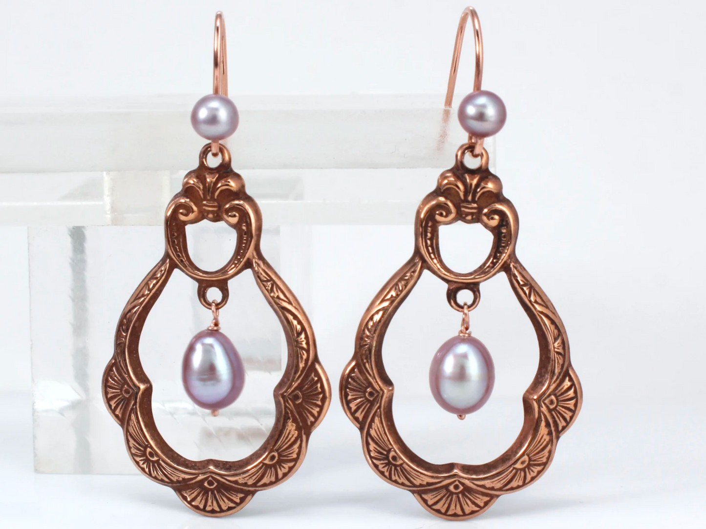 Art Nouveau Inspired Chandelier Earrings