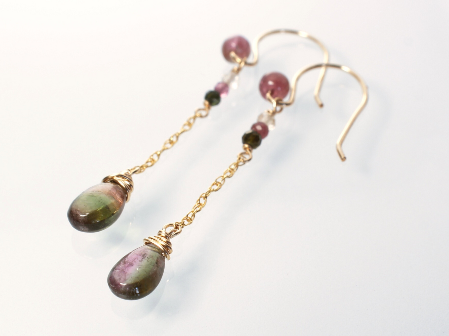 Watermelon Tourmaline Earrings | One of a Kind