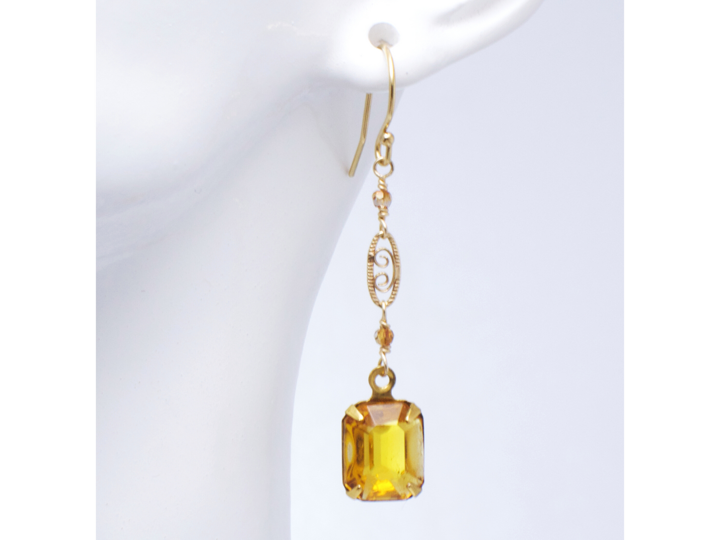 Isabelle Earrings | Vintage Inspired Crystal Earrings