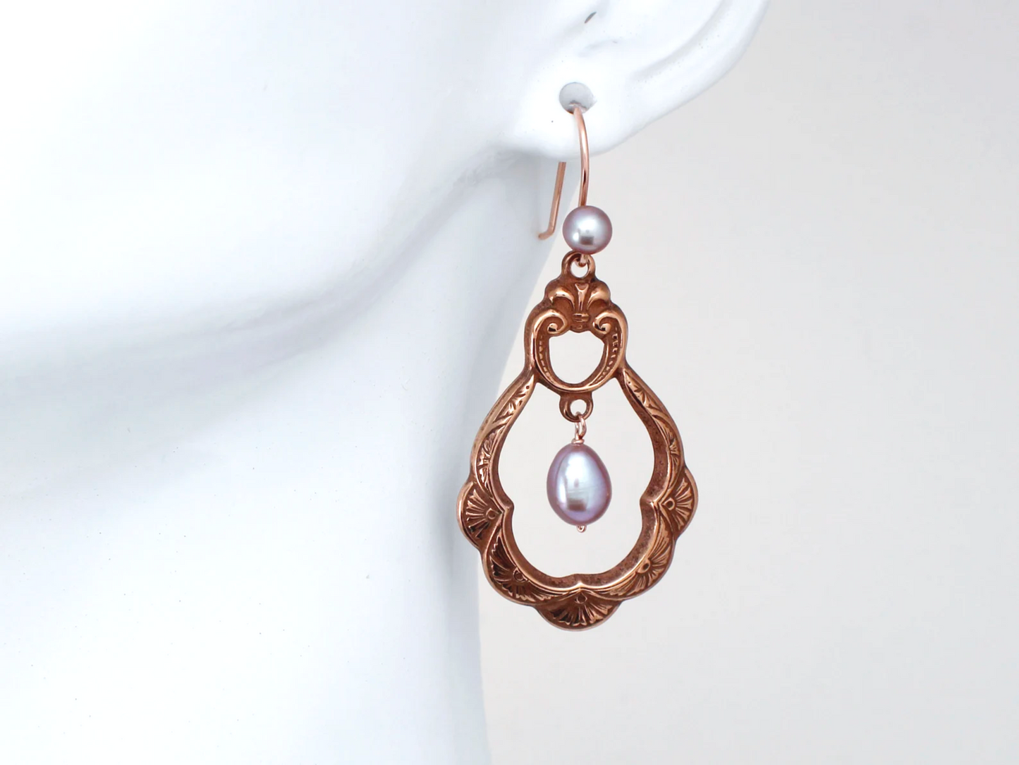 Art Nouveau Inspired Chandelier Earrings