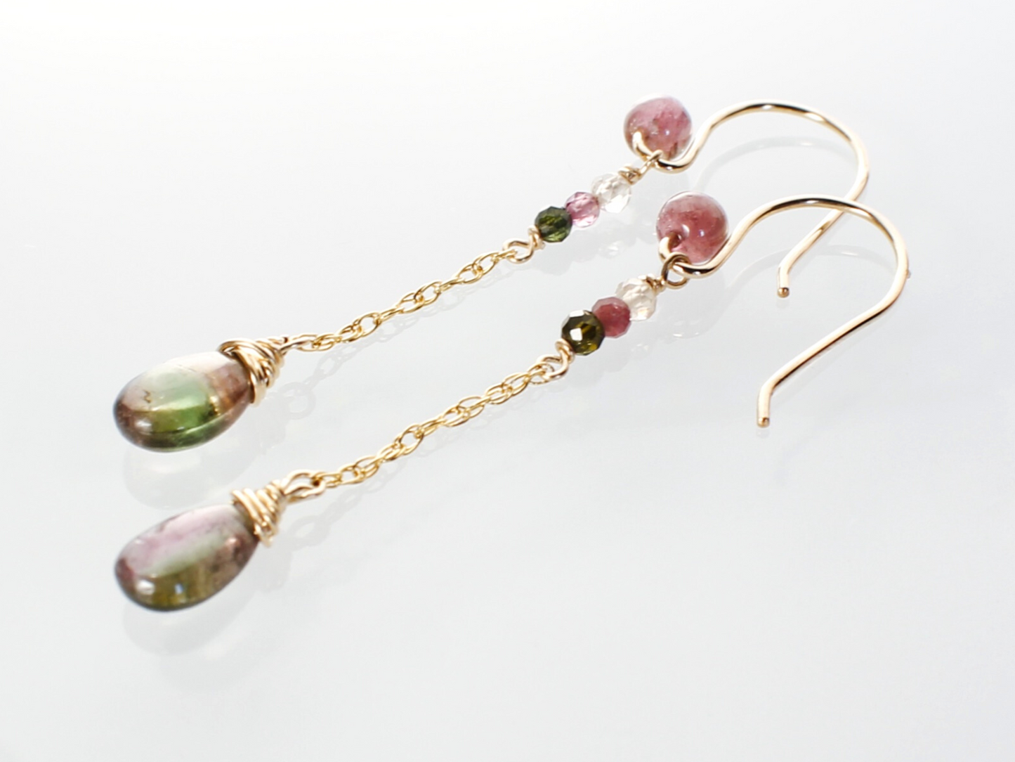 Watermelon Tourmaline Earrings | One of a Kind