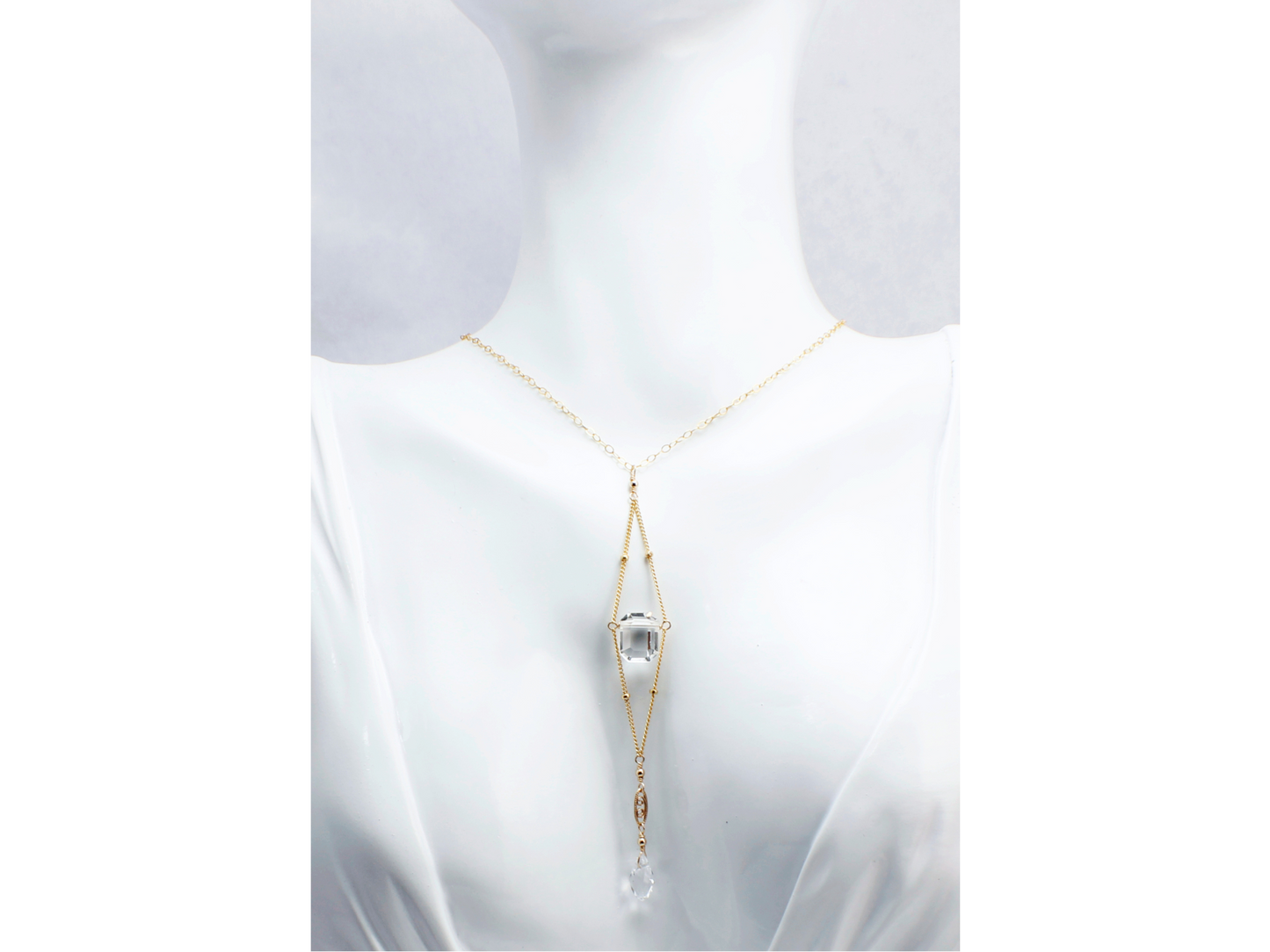 Annabel Lee Necklace Sterling Silver | Antique Inspired Lariat