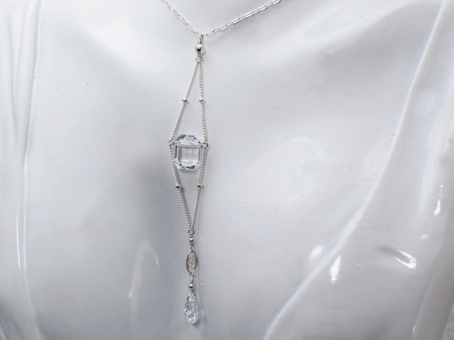 Annabel Lee Necklace Sterling Silver | Antique Inspired Lariat