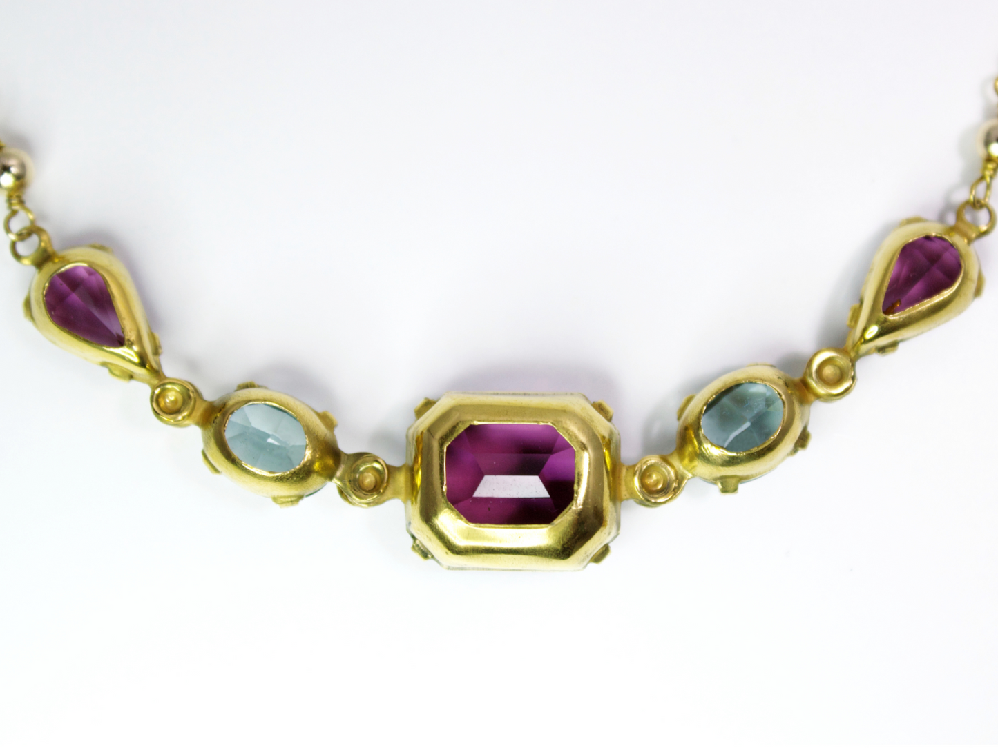 Violetta Necklace Yellow Gold | A Crystal Statement Necklace