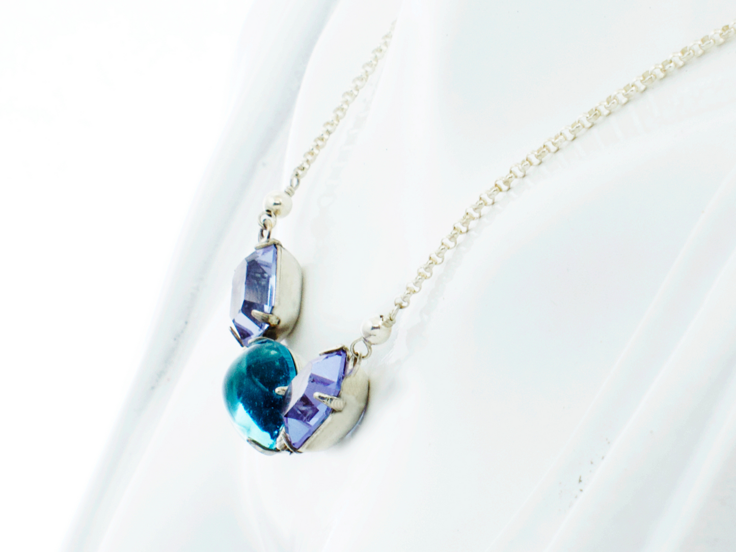 Eveline Sterling Silver Necklace | An Icy Cool Statement Piece