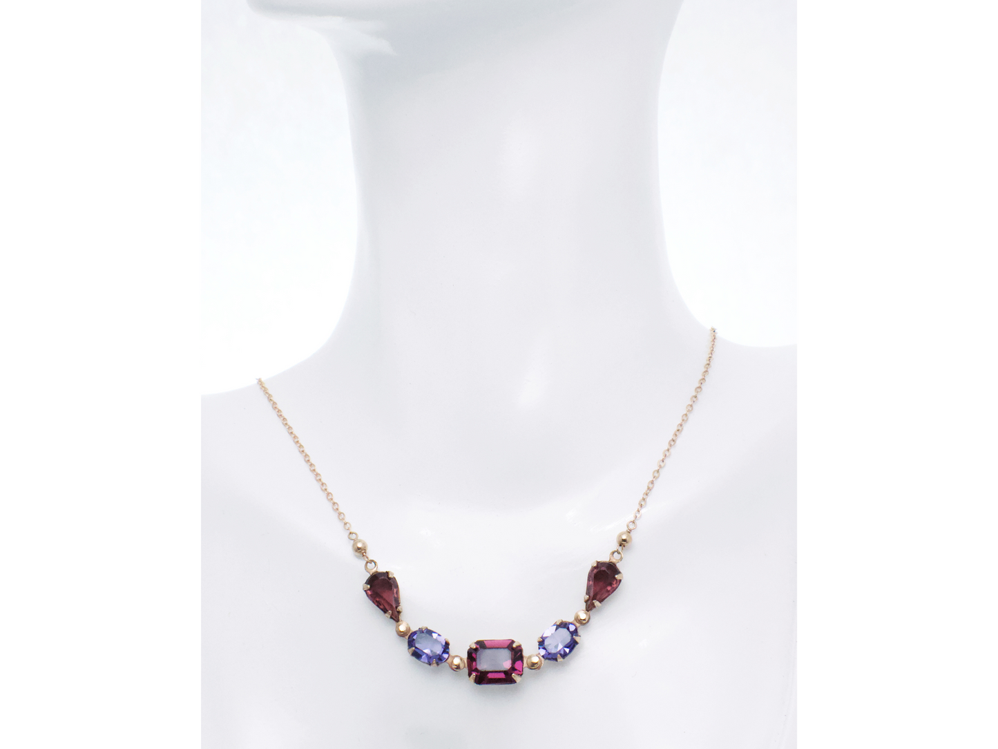 Violetta Necklace Rose Gold Filled | A Crystal Statement Necklace