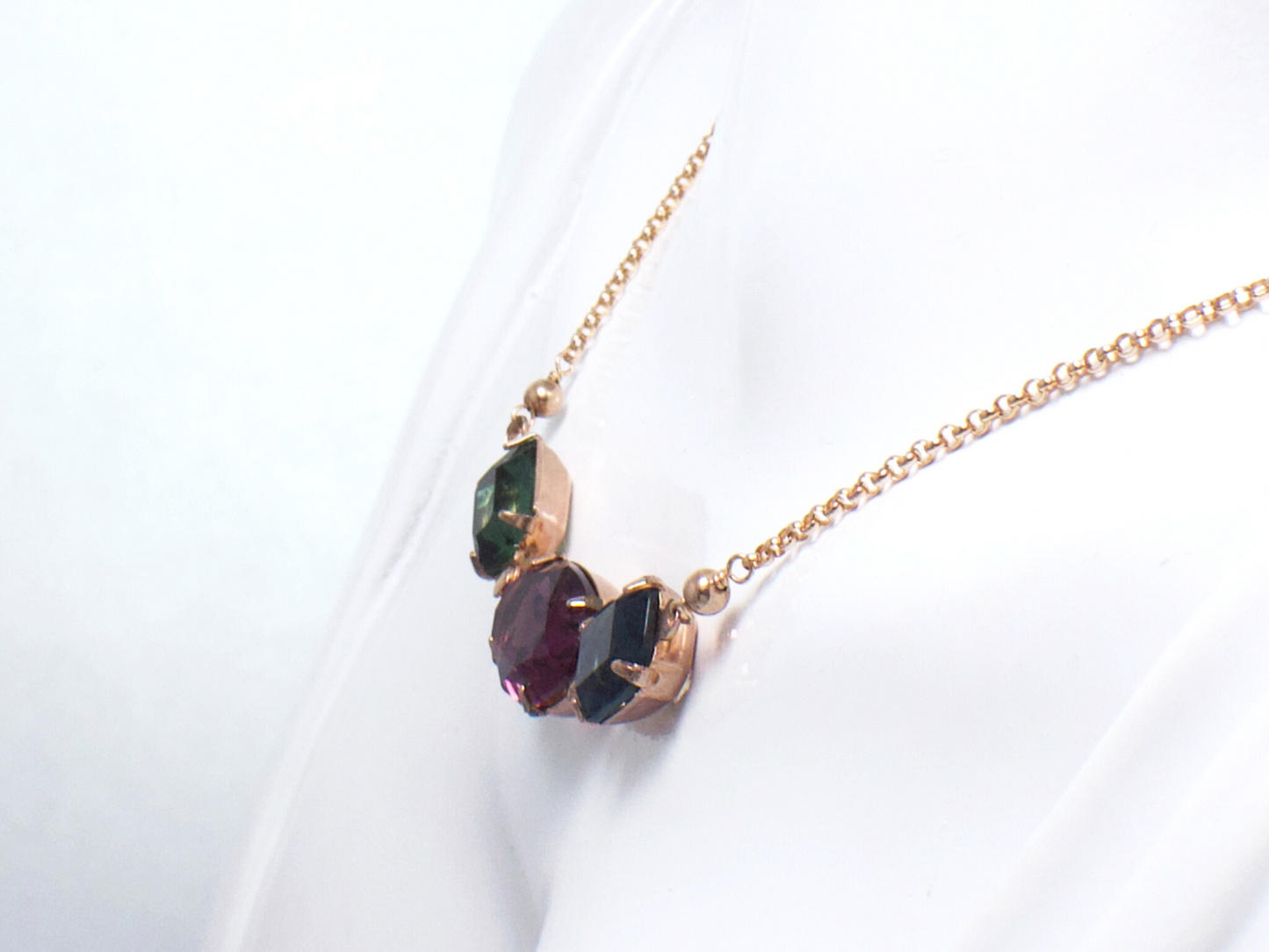 Isidora Rose Gold Filled Necklace | A Colorful Statement Necklace