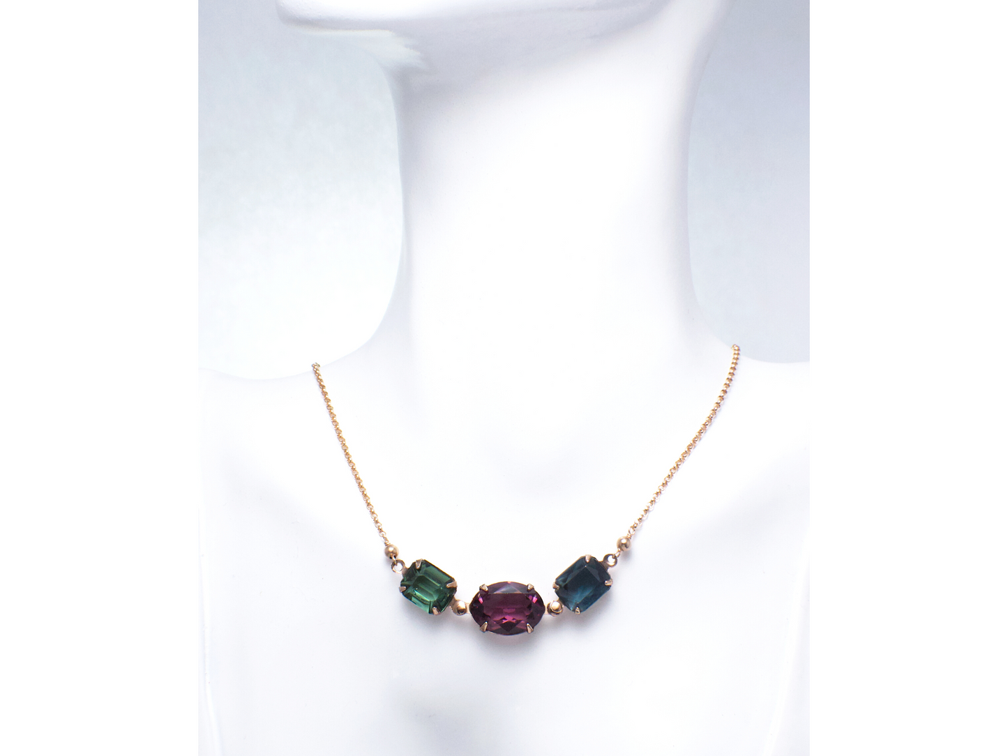 Isidora Rose Gold Filled Necklace | A Colorful Statement Necklace